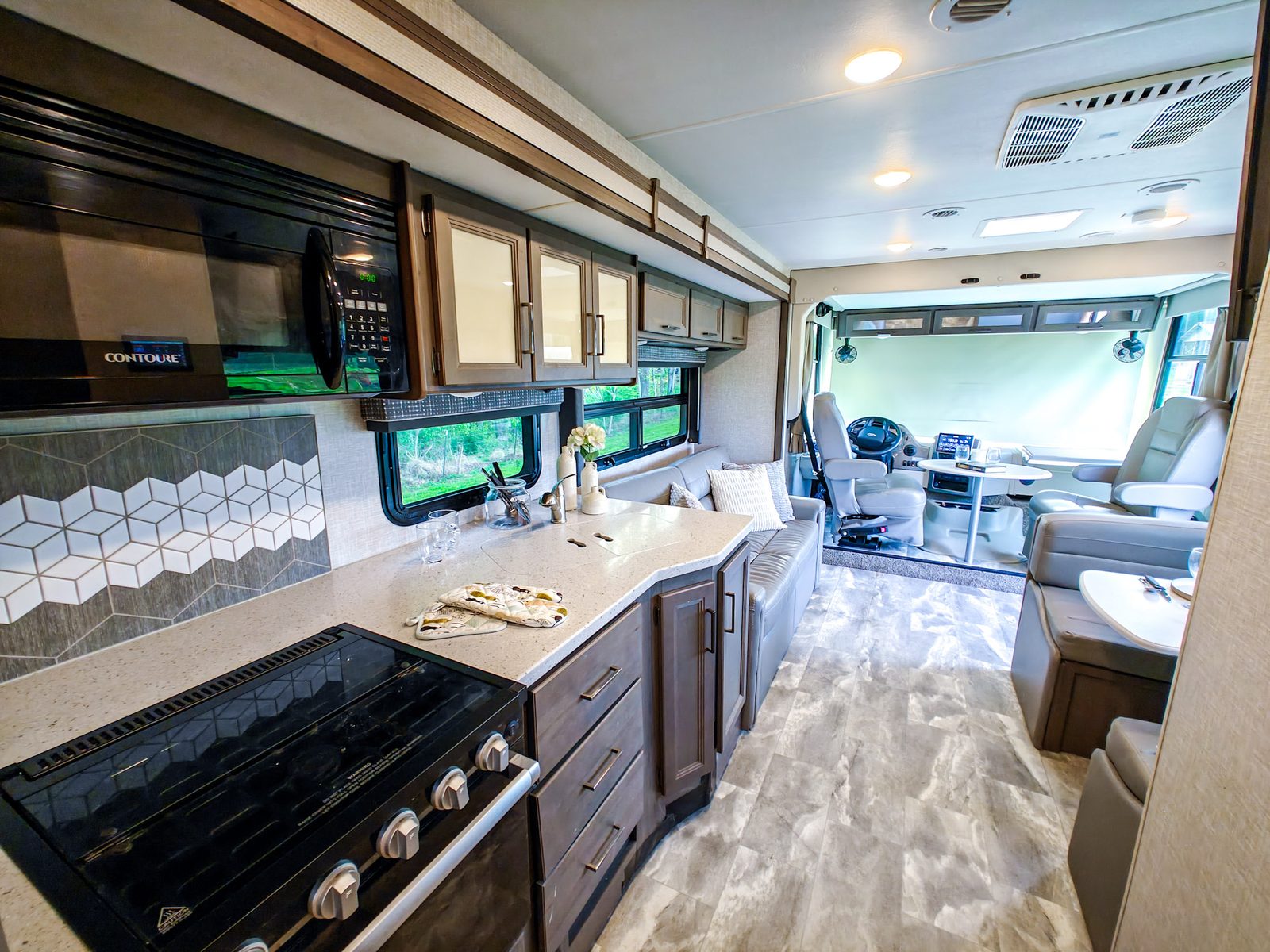 Ready-to-enjoy RV living space delivered and set up
